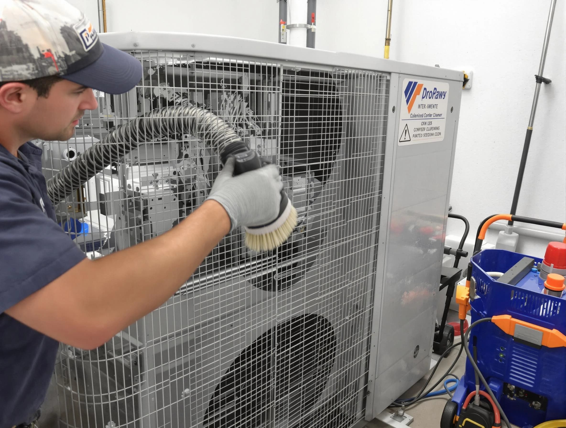 Penn Hills Air Duct Cleaning specialist performing precision AC coil cleaning for improved system performance in Penn Hills