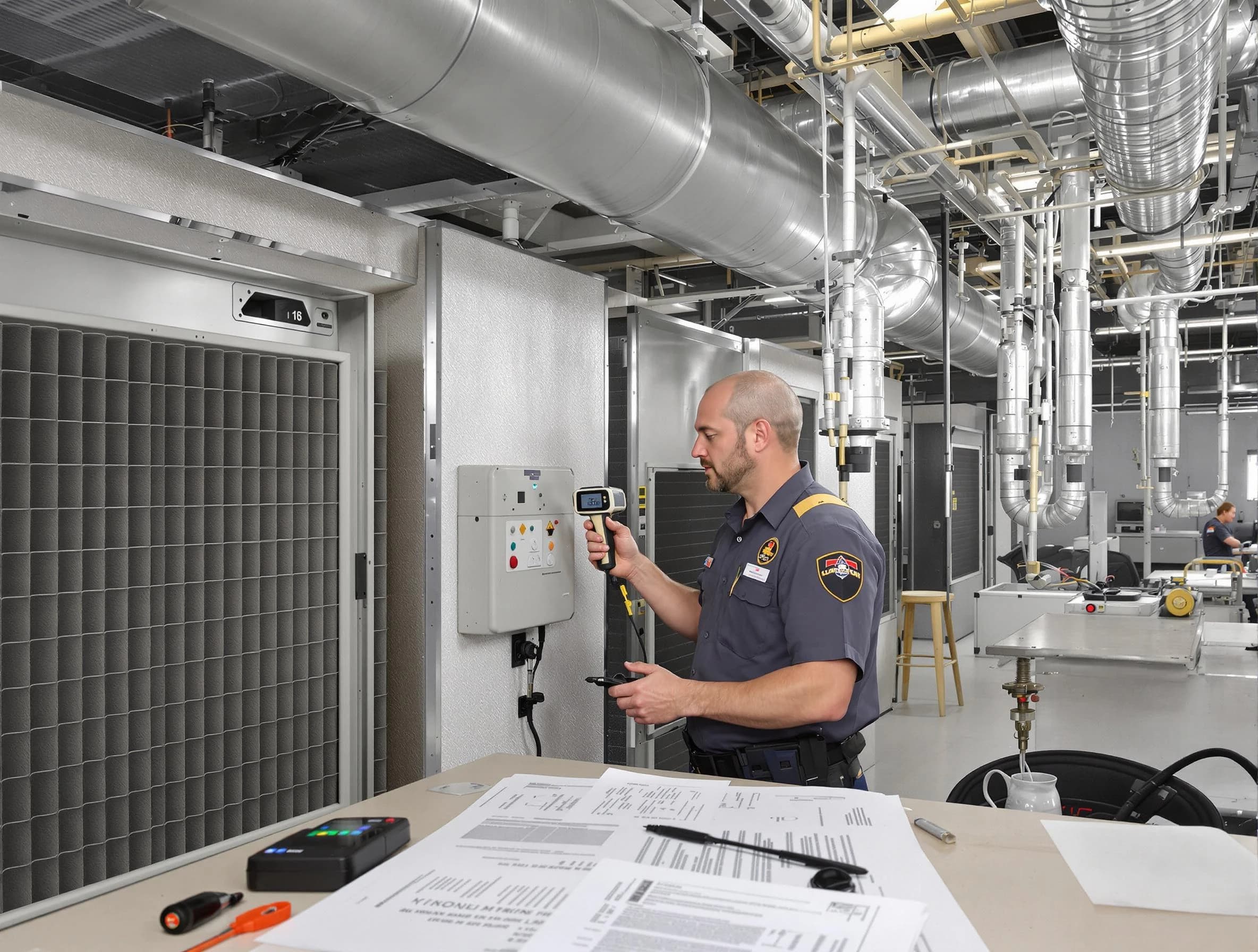 Professional filter system inspection by Penn Hills Air Duct Cleaning in Penn Hills