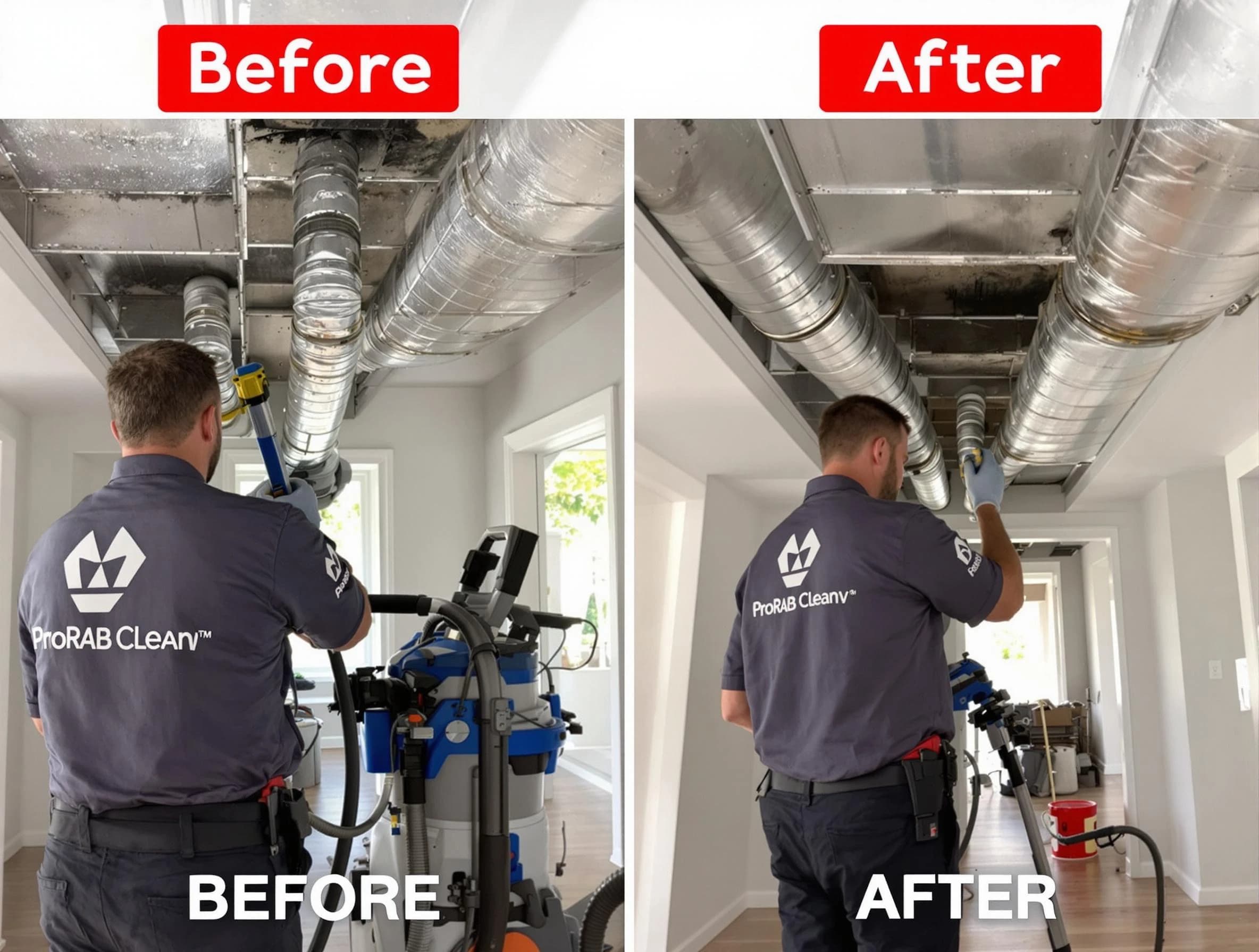 Penn Hills Air Duct Cleaning expert performing thorough residential duct cleaning in a Penn Hills home