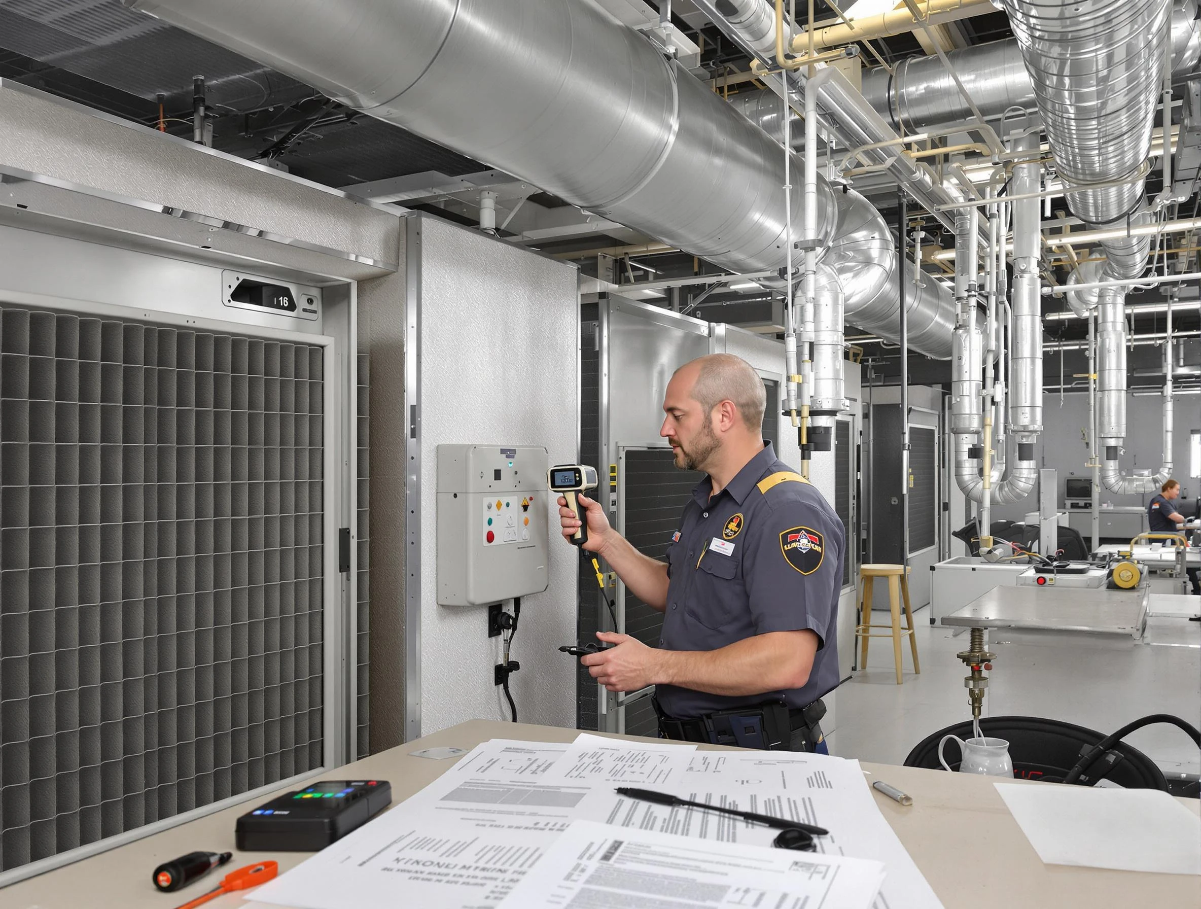 Professional filter system inspection by Penn Hills Air Duct Cleaning in Penn Hills